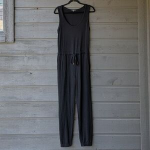 Rails Becky Black Sleeveless Jumpsuit Size Small Drawstring Waist Pockets